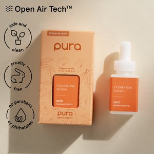 Pura Clementine Mango Home Fragrance Diffuser Refill Deodorizer Dog & Cat Air Freshener, Multicolor, 0.33-fl oz