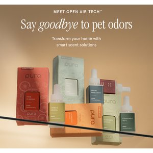 Pura Fresh Bergamot Home Fragrance Diffuser Refill Deodorizer Dog & Cat Air Freshener, Multicolor, 0.33-fl oz