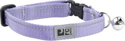 RC Pets Primary Kitty Breakaway Nylon Reflective Cat Collar with Nickle Plated Bell, 8 to 10-in neck, 1/2-in wide, Lilac