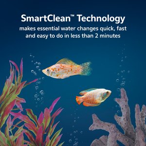 Aqueon LED MiniBow SmartClean Fish Aquarium Kit, Black, 5-gal