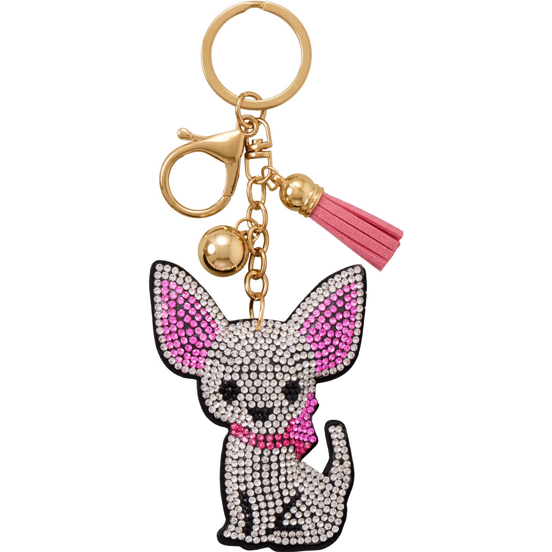 Best FURever Friends Crystal Chihuahua Purse Charm/Keyring, White