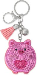 Best FURever Friends Crystal Piggy Purse Charm/Keyring, Pink