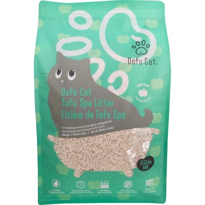 Dofu Cat Dofu Cat Tofu Spa Apple Scented Clumping Cat Litter, 13.2-lb bag
