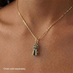 Best FURever Friends Sterling Silver Labradoodle Dog Charm, 12.8 x 6.7 mm, Gold slide 2 of 2
