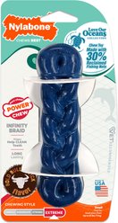 Nylabone Power Chew Love Our Oceans Infinity Braid Beef Flavor Dental Chew Bone Dog Toy, Small