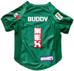 Littlearth FIFA World Cup 2026 Personalized Stretch Dog Jersey, X-Large, Mexico