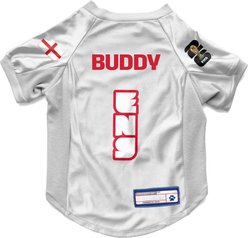 Littlearth FIFA World Cup 2026 Personalized Stretch Dog Jersey, Large, England