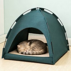 DOPZER Indoor & Outdoor Portable Waterproof Breathable All-Season Cat Tent with Removable Cover, Blue slide 2 of 9