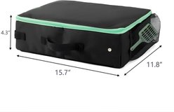 DOPZER Portable Leak-Proof Travel Cat Litter Box with Scoop, Black, 15.7 x 11.8 x 4.3-in slide 2 of 4