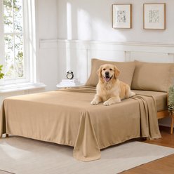Sweet Home Collection Ultra Soft 1800 Series Double Brushed Microfiber 4-Piece Sheet Set, Taupe, King