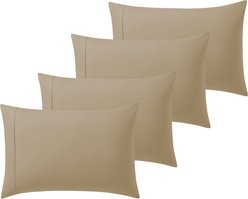 Sweet Home Collection Deluxe Ultra Soft 1500 Series Double Brushed Microfiber 6-Piece Sheet Set, Taupe, King slide 2 of 5