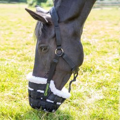 Shires Equestrian Products Deluxe Comfort Horse Grazing Muzzle, Black, Full slide 2 of 9