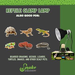 Snake Discovery Dimmable Reptile Clamp Lamp, Black, 8.5-in slide 2 of 8