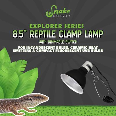 Show full view: Snake Discovery Dimmable Reptile Clamp Lamp, Black, 8.5-in slide 5 of 8