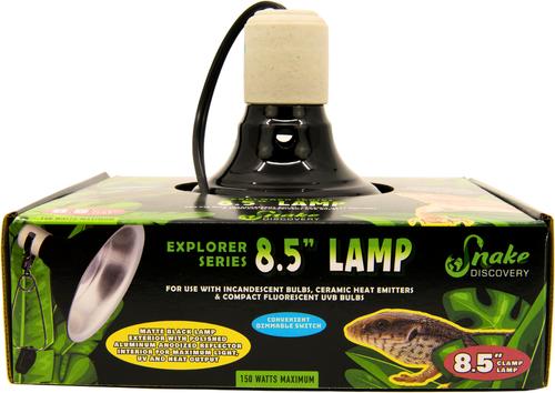 Show full view: Snake Discovery Dimmable Reptile Clamp Lamp, Black, 8.5-in slide 2 of 8