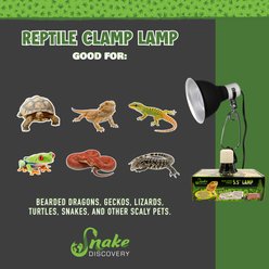 Snake Discovery Dimmable Reptile Clamp Lamp, Black, 5.5-in slide 2 of 8
