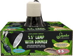 Snake Discovery Dimmable Reptile Clamp Lamp, Black, 5.5-in slide 1 of 8