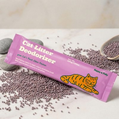 Happy & Polly Happy & Polly Cat Litter Deodorizer, 7.05-oz bag, bundle of 16