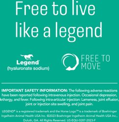Legend Multi-Dose (hyaluronate sodium) Injectable Solution for Horses, 10 mg/mL, 20-mL Vial slide 2 of 5