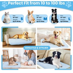 Mora Pets Breathable Cooling Dog & Cat Pad, Light Blue, Small