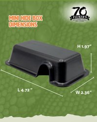 Fluker's Reptile Hide Box, Black, Mini, 25 count bundle slide 2 of 8