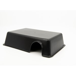 Fluker's Reptile Hide Box, Black, Black, Medium
