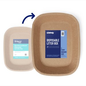 Chewy Made Disposable Litter Box, Medium (FORMERLY FRISCO), 18-in, 3 count