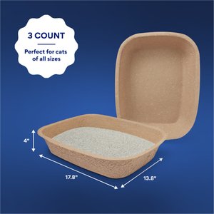 Chewy Made Disposable Litter Box, Medium (FORMERLY FRISCO), 18-in, 3 count