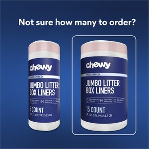 Chewy Made Litter Box Pan Liners (FORMERLY FRISCO), 15 count