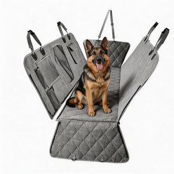 Shele Quilted Water Resistant Hammock Car Seat Cover, Grey