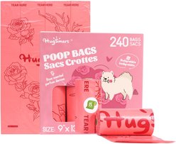 HugSmart Eco-friendly Rose Scented Poop Bags, 240 count