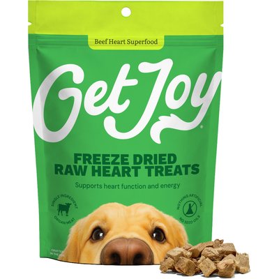 Get Joy Get Joy Superfood Beef Organ Heart High Protein, Grain & Gluten-Free Freeze-Dried Dog Treats, 2-oz bag