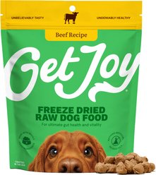 Get Joy Beef Recipe Human-Grade All Life Stages Freeze-Dried Raw Dog Food, 4-oz bag