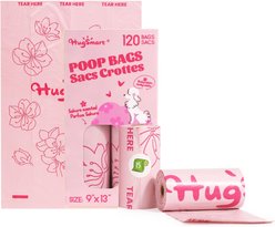 HugSmart Eco-friendly Sakura Scented Poop Bags, 120 count