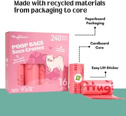 HugSmart Eco-friendly Rose Scented Poop Bags, 240 count slide 2 of 7