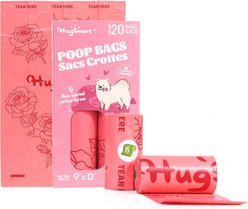 HugSmart Eco-friendly Rose Scented Poop Bags, 120 count