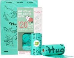 HugSmart Eco-friendly Mint Scented Poop Bags, 120 count