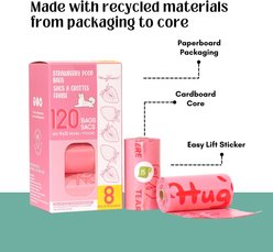 HugSmart Eco-friendly Strawberry Scented Poop Bags, 120 count slide 2 of 7
