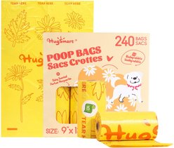 HugSmart Eco-friendly Daisy Scented Poop Bags, 240 count