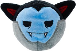 HugSmart Halloween Squeaky Spiky Ball Plush Vampire Dog Toy, Medium