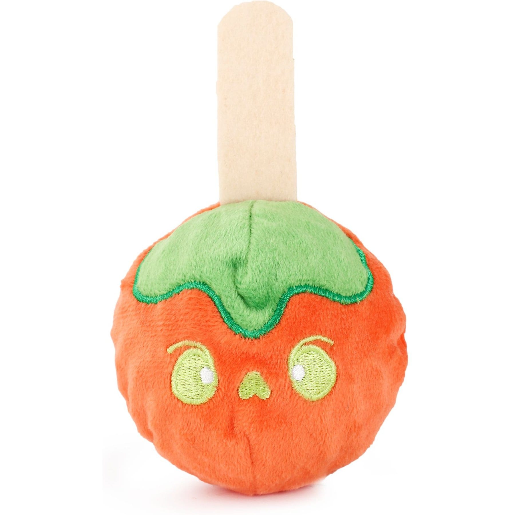 HugSmart Halloween Squeaky Spiky Ball Plush Candy Apple Dog Toy, Medium