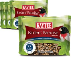 Kaytee Birders Paradise Seed Cake Bird Food, 2-lb bag, 4 count