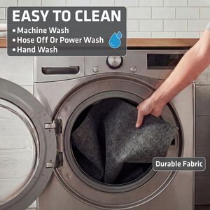 Drymate Dog Playpen Mat, Washable Puppy Training Pee Pad, Charcoal, 60-in x 74-in