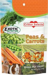 Exotic Nutrition Peas & Carrots Small Animal Treat, 8 -oz bag