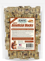 Exotic Nutrition Squirrel Beneficial Blocks, 20-oz bag