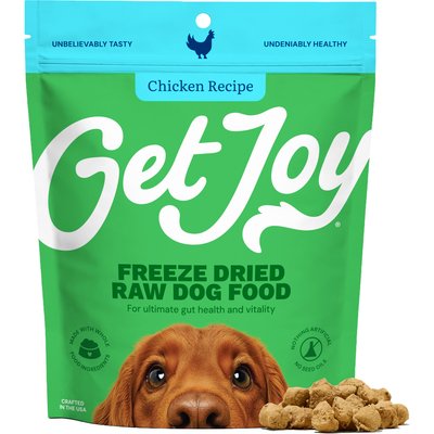Get Joy Get Joy Chicken Recipe Human-Grade All Life Stages Freeze-Dried Raw Dog Food, 4-oz bag