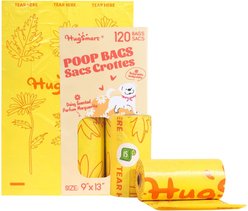 HugSmart Eco-friendly Daisy Scented Poop Bags, 120 count