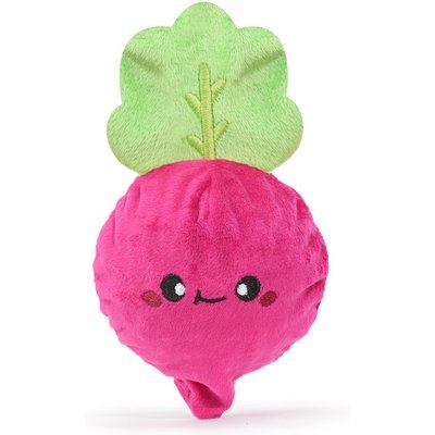 HugSmart HugSmart Squeaky Spiky Ball Plush Radish Dog Toy, Medium