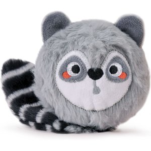 HugSmart Squeaky Spiky Ball Plush Raccoon Dog Toy, Medium