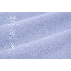 KOPEKS Orthopedic Pillow Dog Bed with Removable Cover, Gray, X-Large